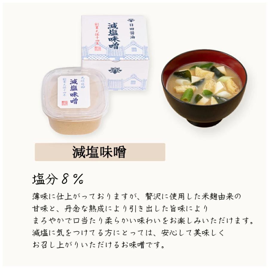 減塩味噌 日田醤油 ギフト 750g 天皇献上の栄誉を賜る 塩分8% 高級 調味料 |  | 03