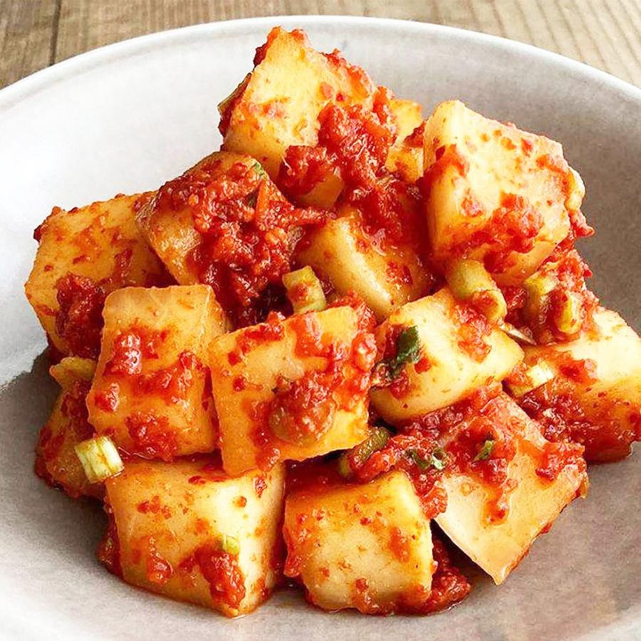 キムチ 無添加 カクテキ 国産 500g 大根 カクキムチ 無添加 韓国食品 カクトゥギ 爆買 | 
