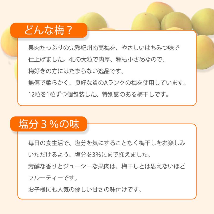 梅干し バレンタインデー 2026 個包装 12粒 塩分3% 高級 はちみつ梅 大粒 紀州南高梅 減塩 高級 爆買 |  | 06