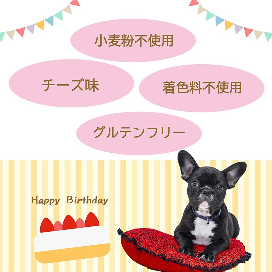 犬用 誕生日ケーキ 名入れ可 4号 グルテンフリー チーズ味 犬のおやつ 爆買 |  | 02