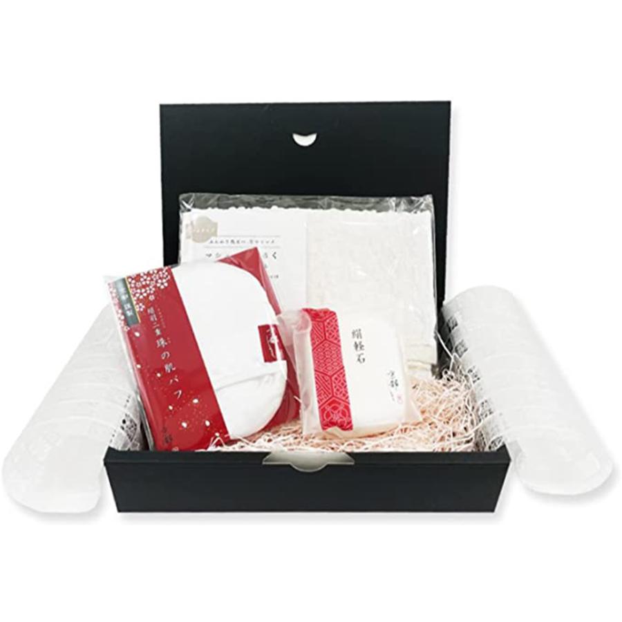 ボディタオル シルク パフ 軽石 京都しるく【いつものスキンケアにプラスするだけで毛穴の汚れやかさつきが驚くほどキレイに！ギフトボックス入り 】 爆買 | 