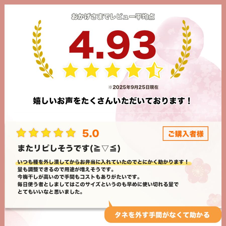 ねり梅 はちみつ 塩分3％ チューブ 200g 梅肉 梅干し 南高梅 低塩 減塩 おにぎりの具 おかゆ 介護 お弁当 ネコポス |  | 07