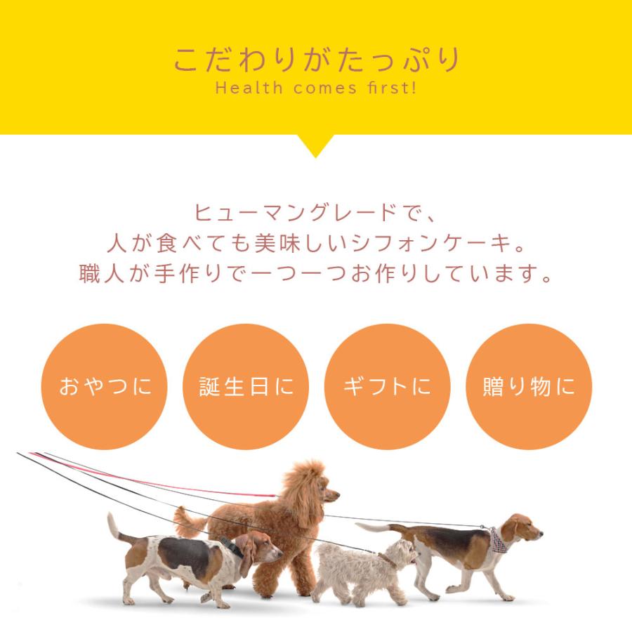 犬用ケーキ グルテンフリー 米粉シフォンケーキ 2個セット 誕生日 おやつ ペット 爆買 |  | 06