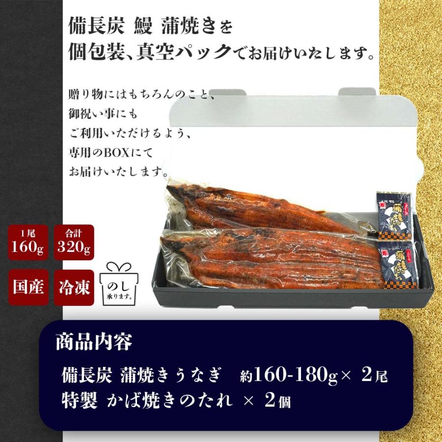 うなぎ 国産 蒲焼き お中元 2026 (160-180g×2尾)  タレ付 備長炭 丑の日 ギフト 海鮮 シーフード 爆買 |  | 09