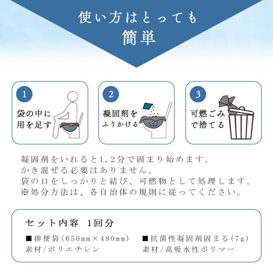 携帯トイレ 50個 非常用 防災グッズ Pocket Toilet 簡易トイレ 車 登山 女性用 男性用 BAYU STORE 台風 地震 災害 対策 爆買 |  | 04