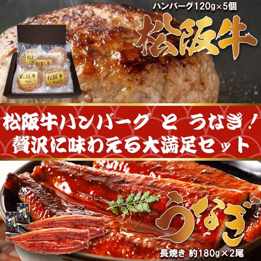 うなぎ & 松阪牛ハンバーグ 大満足セット 贈り物 お祝い 贈答品 ギフト 高級 爆買 |  | 01