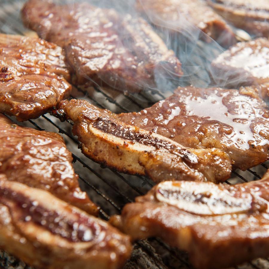 骨付き カルビ 500g 甘辛タレ 味付き LAカルビ 牛肉 バーベキュー BBQ 焼肉 韓国食品 食品 冷凍 爆買 |  | 04