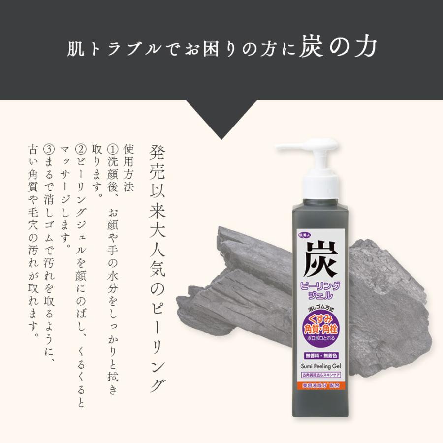 ラッピング付き ピーリングジェル アズマ商事 炭ピーリングジェル 270g ピーリング 角質ケア 毛穴ケア 旅美人 10%OFF 今治タオル付 爆買 |  | 06