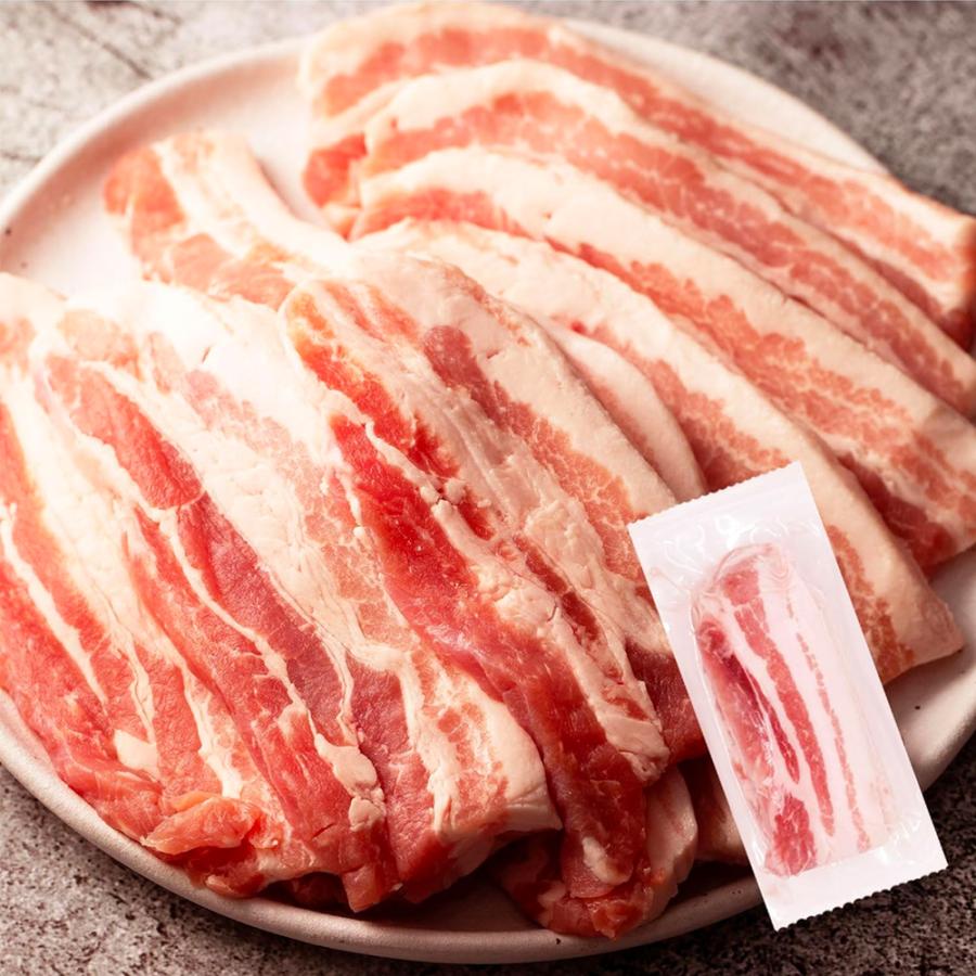 豚バラ 1.6kg (200g×8パック)  焼肉用 厚切り 小分けパック 豚肉 小分け 冷凍 爆買 | 