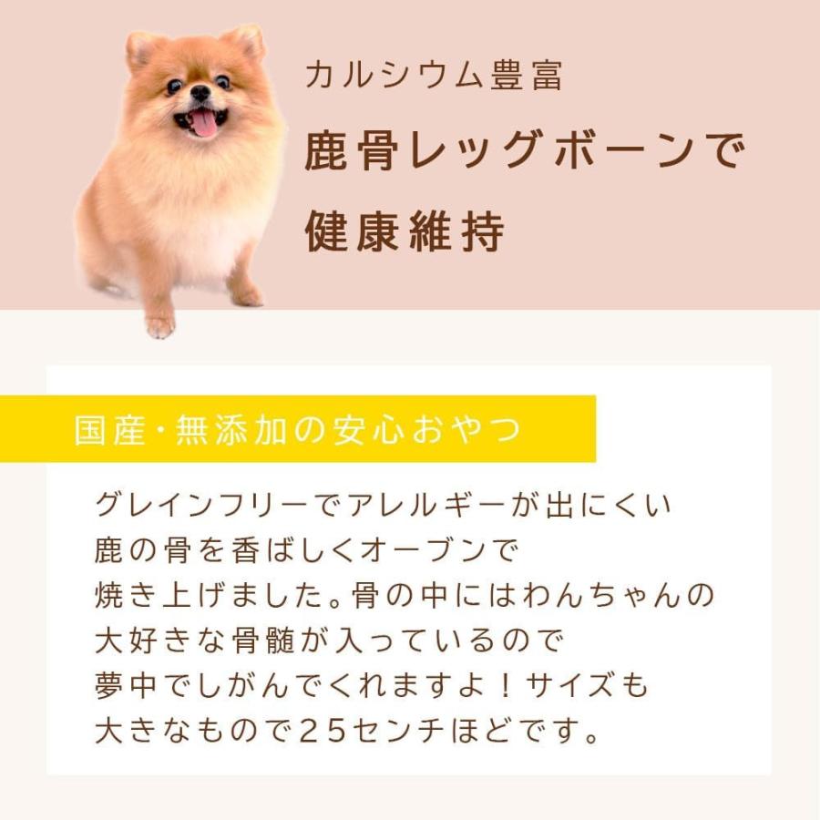 鹿骨レッグボーン 2〜3本 (200g) 犬用 おやつ 骨 ボーン 鹿骨 無添加 カルシウム 高たんぱく ジビエ 犬のおやつ 犬用 歯磨き 口臭予防 犬 おやつ 爆買 |  | 06