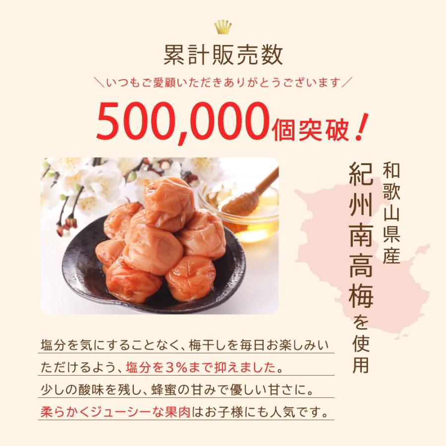 梅干し 訳あり 塩分3% はちみつ梅＆しそ梅 食べ比べセット 敬老の日 2026 800g 潰れ梅 紀州南高梅 大粒 ギフト 爆買 |  | 05