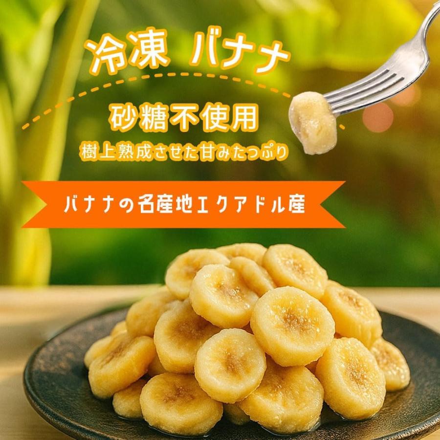 無添加 冷凍 バナナ 500g カット スライス 冷凍バナナ エクアドル産 砂糖不使用 添加物不使用 冷凍フルーツ 爆買 |  | 01