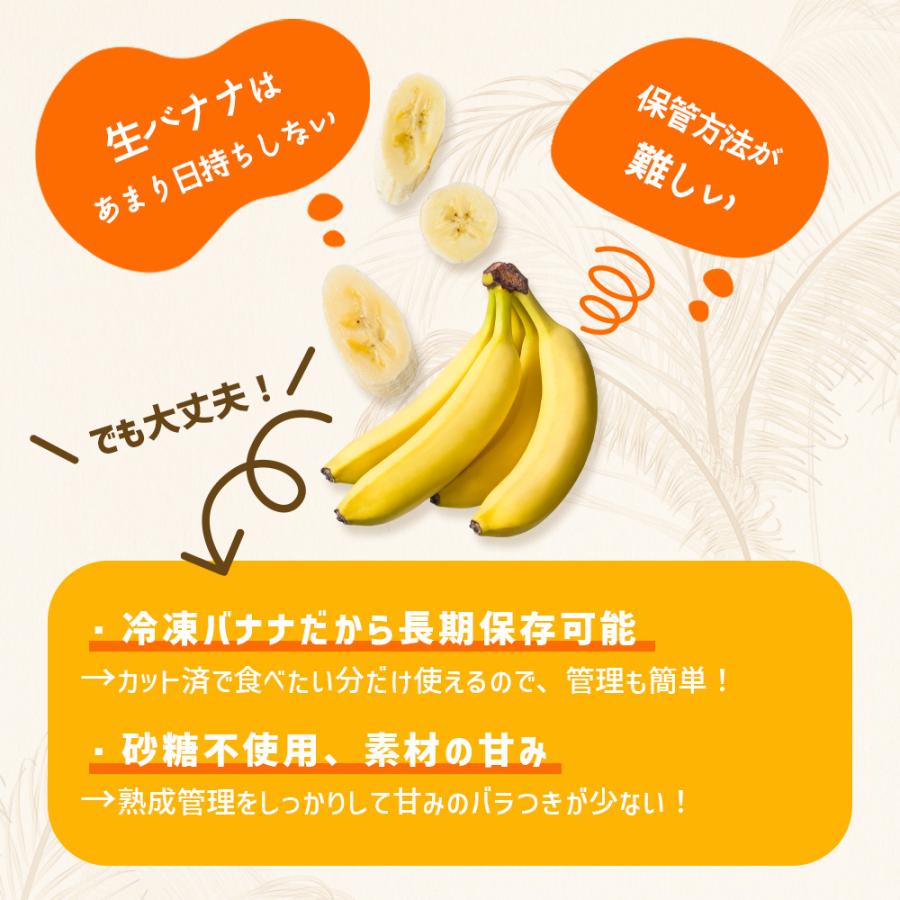無添加 冷凍 バナナ 1kg (500g×2袋) カット スライス 冷凍バナナ エクアドル産 砂糖不使用 添加物不使用 冷凍フルーツ 爆買 |  | 03