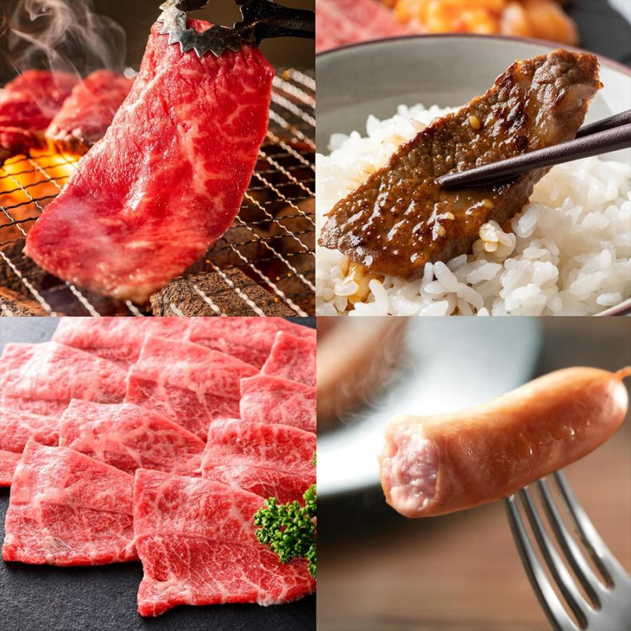 焼肉セット 国産牛 3種 食べ比べ 500g (約2-3人前) 焼肉 牛カルビ ミスジ 牛もも ウインナー 盛り合わせ BBQ キャンプ 爆買 |  | 07