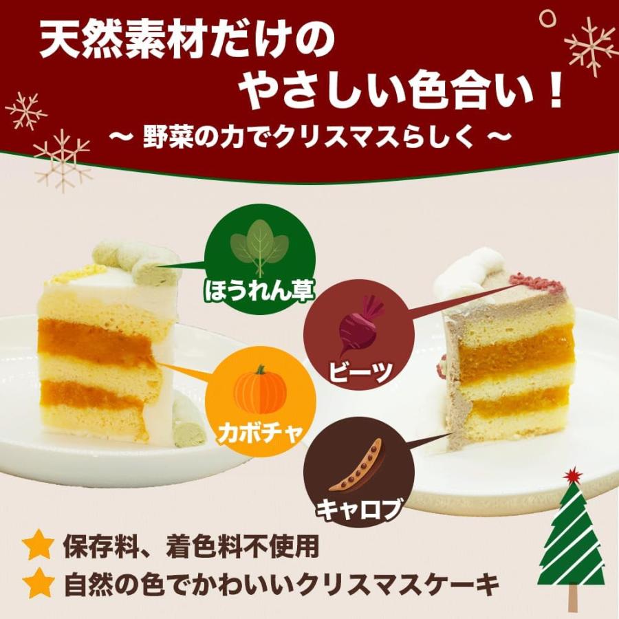 犬用 無添加 クリスマスケーキ 3号サイズ 直径9cm 米粉 100% ケーキ ほうれん草 ペット用 小麦不使用 無添加ケーキ 冷凍ケーキ |  | 03