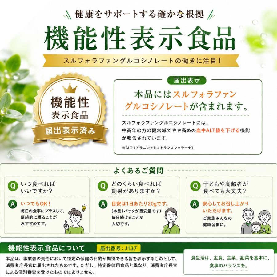 国産 ブロッコリースプラウト 40g (3袋) 機能性表示食品 スルフォラファン サラダ トッピング 新芽 簡単 |  | 04