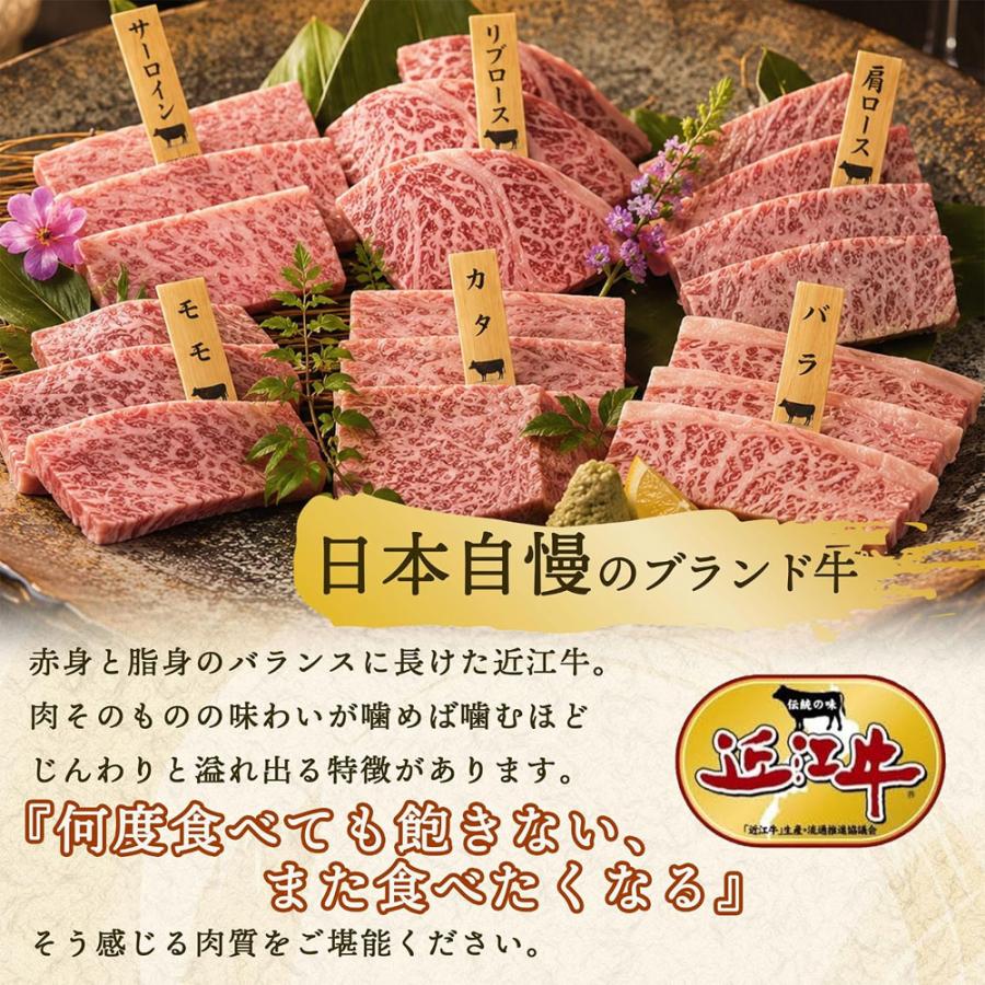 近江牛 焼き肉 セット【サーロイン リブロース 肩ロース モモ カタ バラ】6種 合計300g 焼肉 バーベキュー 肉 ギフト 詰め合わせ 敬老の日 お歳暮 |  | 03