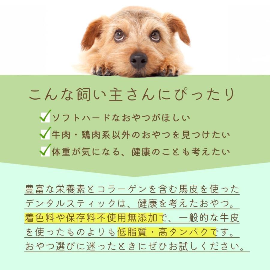 馬皮 デンタルスティック 国産 30本 (1袋) 無添加 犬用 歯磨き グルテンフリー ガム おやつ |  | 05