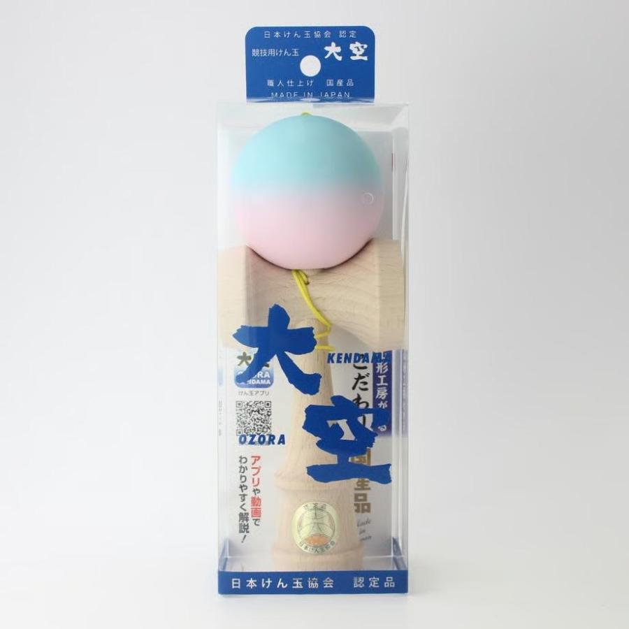 けん玉  大空 Matte 水色＆ピンク 日本けん玉協会認定 競技用 山形工房 日本製 |  | 03