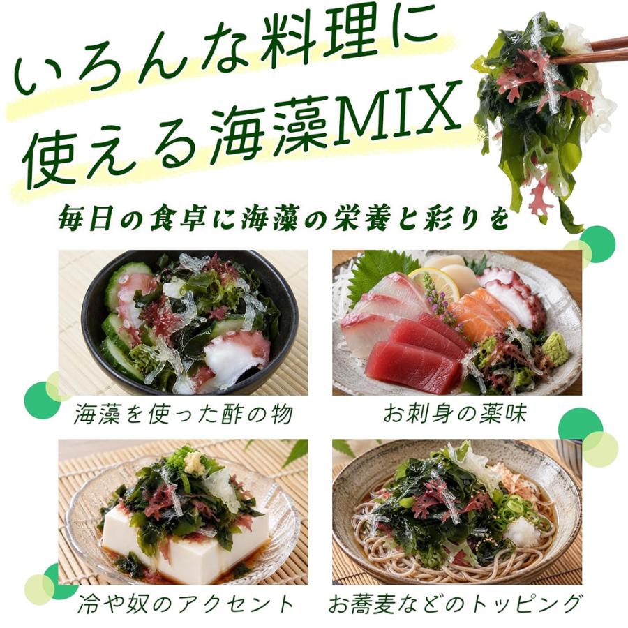 乾燥海藻サラダ 5g×40包 個包装 水で戻すだけ 5種の具材 わかめ 赤つのまた 糸寒天 白きくらげ 青つのまた サラダの具 トッピング |  | 04