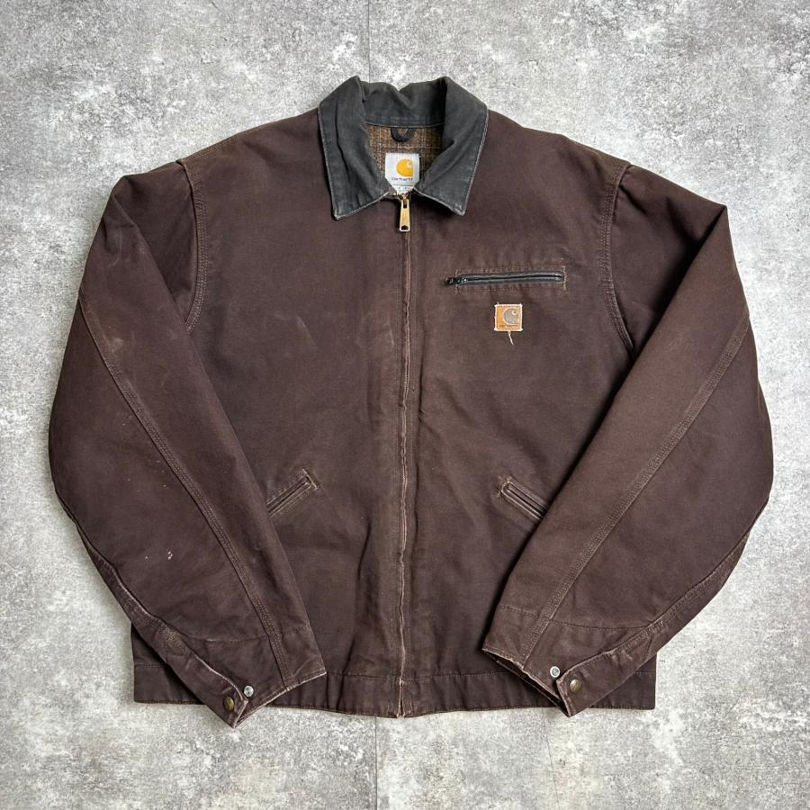 Carhartt デトロイトジャケット　ブラウン　Lサイズ　メキシコ製 Carhartt デトロイトジャケットブラウンLサイズメキシコ製