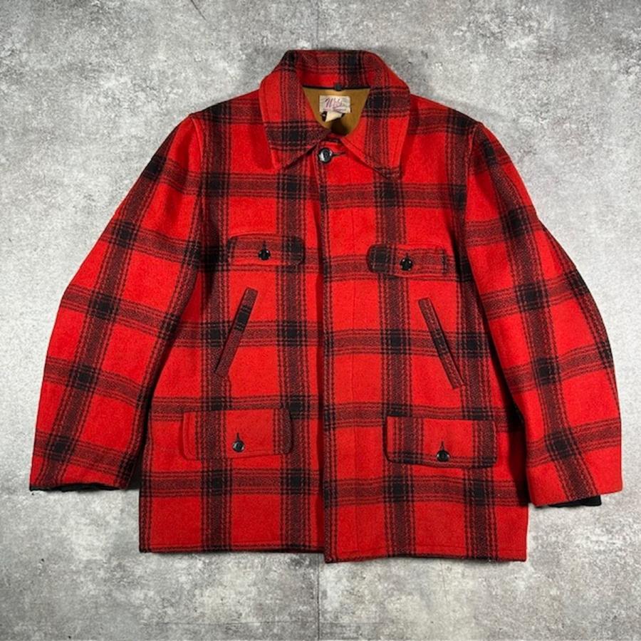 men212KO】 50's 60's Webs ハンティングジャケット レッド ブラック