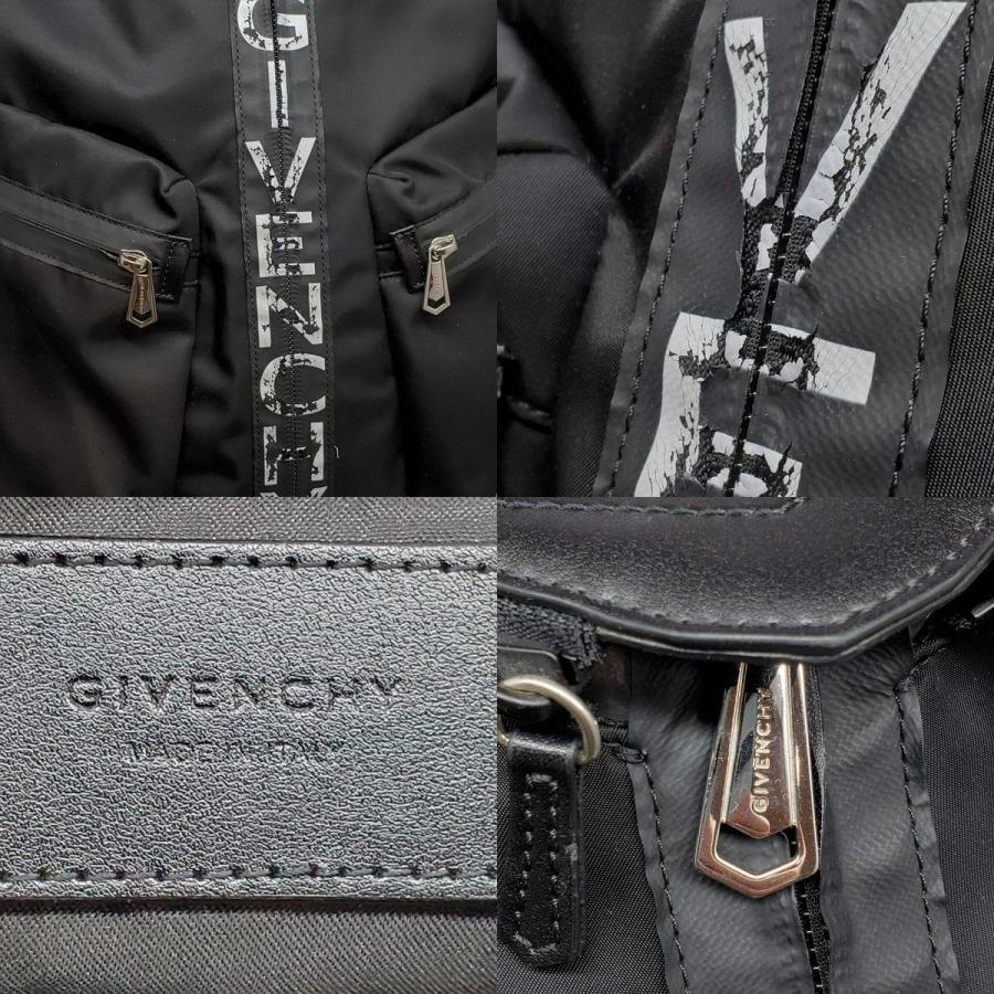 GIVENCHY ジバンシィ 【men2191D】 ナイロン×レザー ロゴデイパック 