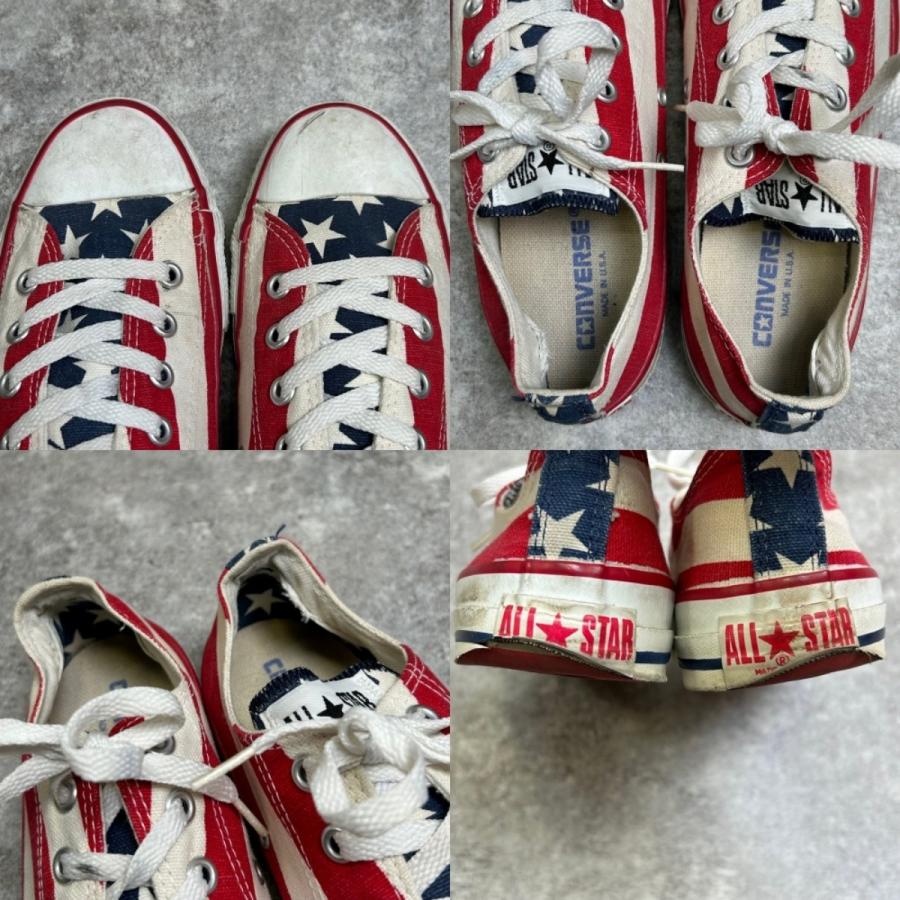 90'sコンバース星条旗オールスターUSA￼￼アメリカ製ヴィンテージスニーカー USA製 90s CONVERSE ALL STAR HI 