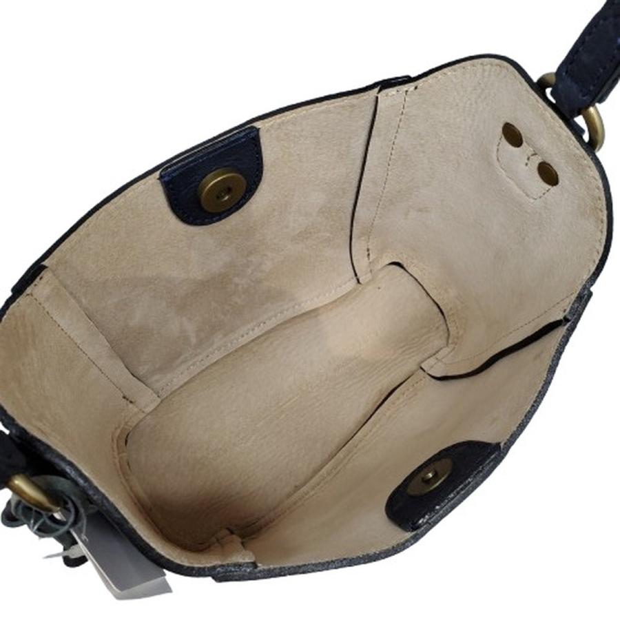 Felisi 【lay2778D】 フェリージ レザー 皮革 ハンドバッグ ショルダーバッグ ファー巾着付 タグ付き 未使用 レディース BAG 鞄_8