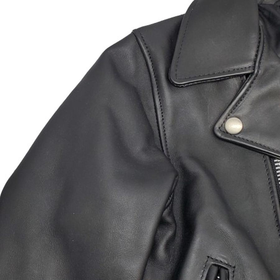 Schott Bros 【2132D】 ショットブロス ダブルライダースJKT レザージャケット Kid's キッズ サイズM ブラック 子供用 アウター USA製 AG |  | 04