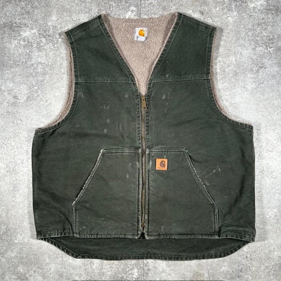 Carhartt カーハート 【men2653D】 ダックベスト ボアベスト 裏地ボア 