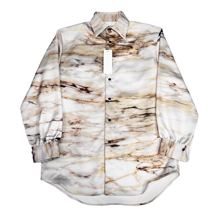 MIKAGE SHIN 【men2961I】 22AW OPEN SLEEVE SHIRT グラフィック 