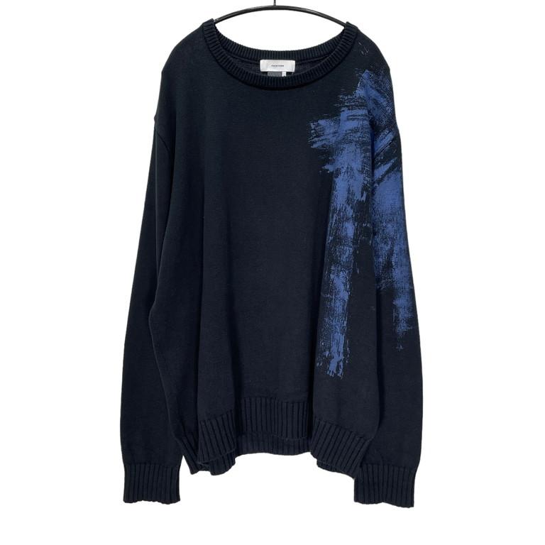 FACETASM 【men397Y】 18AW ビックシルエットペンキ加工コットンニット