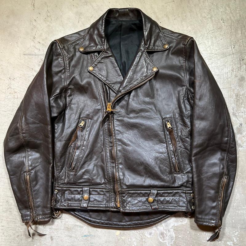 レザーライダースジャケット Langlitz Leathers ラングリッツレザー 【men2739H】 70's~ Columbia
