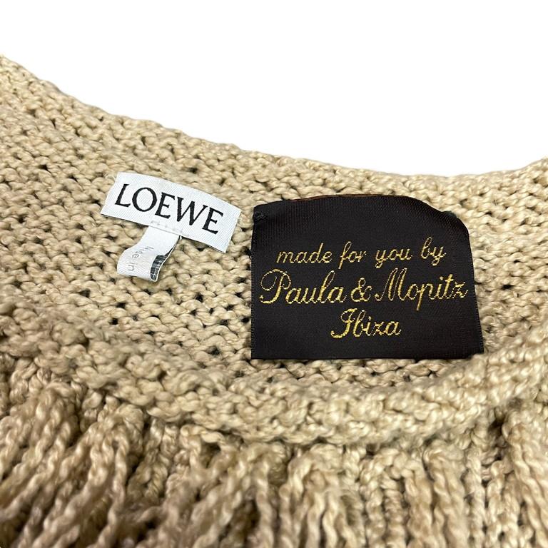 LOEWE 【men3521I】 19SS Paula's Ibiza 陰陽フリンジオーバーサイズ