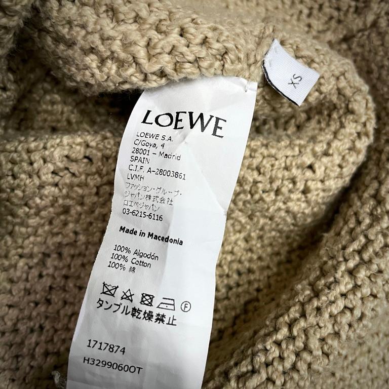 LOEWE 【men3521I】 19SS Paula's Ibiza 陰陽フリンジオーバーサイズ