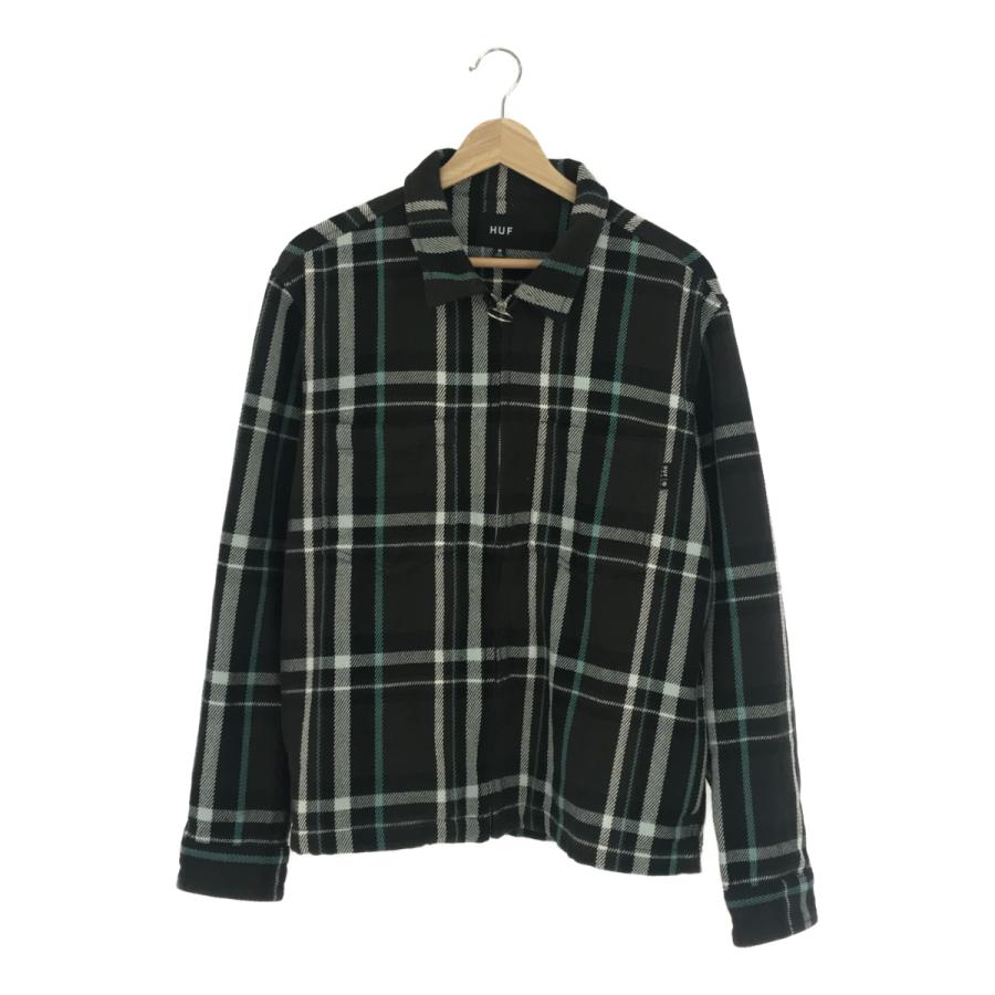 HUF ハフ 【men2985M】 AW JETT PLAID ZIP SHIRT ジップシャツ メンズ 