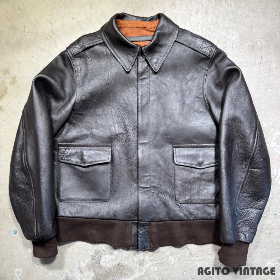 YMCL KY 【men1321AH】 TYPE A-2 レザーフライトジャケット ホース