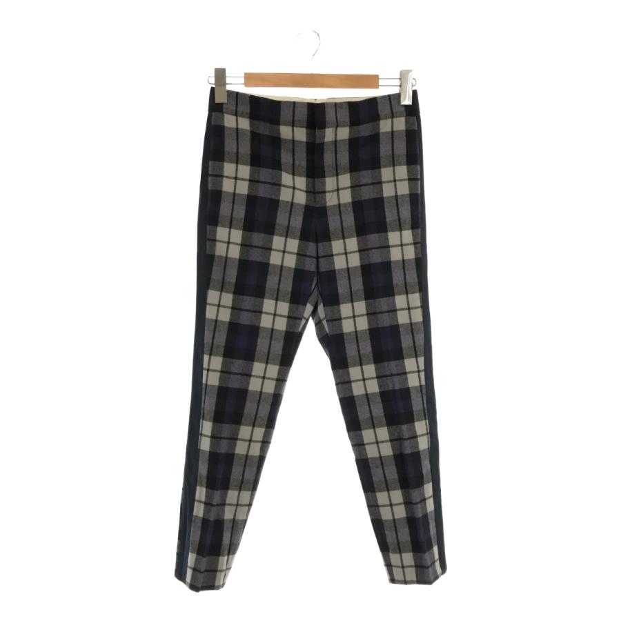 新品 drawer ドゥロワー タータンチェック テーパードパンツ