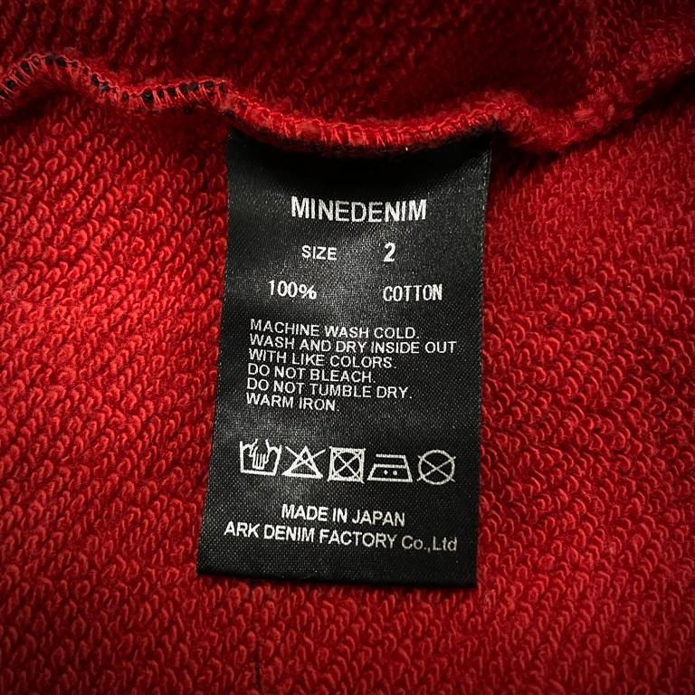 MINEDENIM 【men2942I】 22AW Bold Denim Border Crewneck Pullover