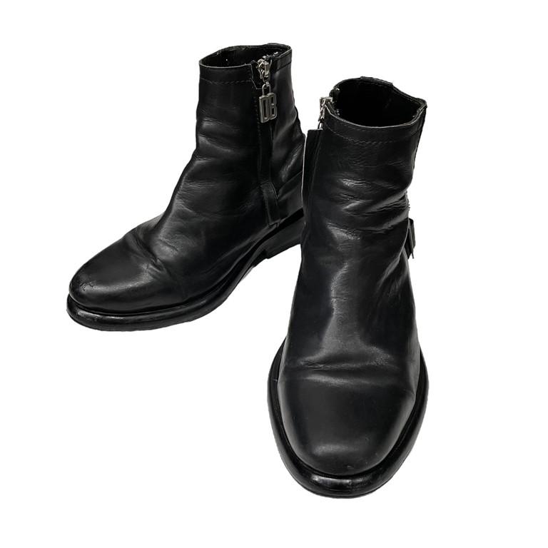 DIRK BIKKEMBERGS 【men3001I】 DBロゴバックベルトサイドジップレザー 