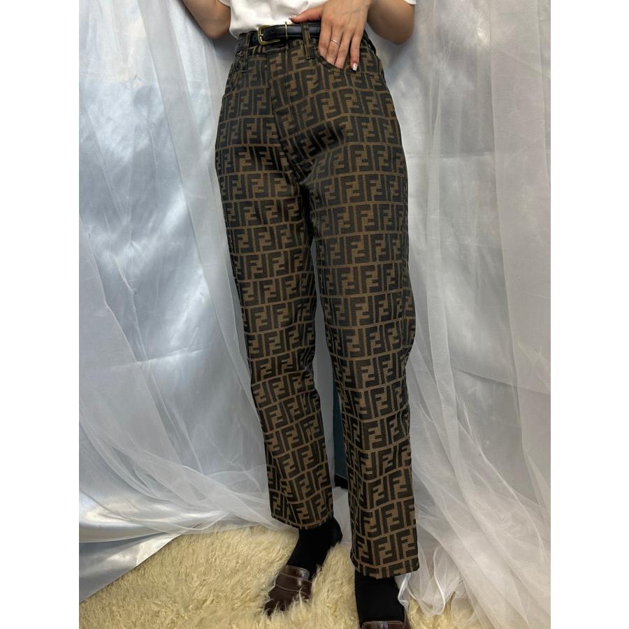 FENDI ズッカ柄 総柄 パンツ フェンディ(FENDI)フェンディ ズッカ柄 パンツ 衣料品 ボトムス