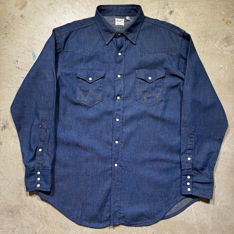Wrangler 【men2849H】 60's~ ラングラー 27MW デニムウェスタンシャツ