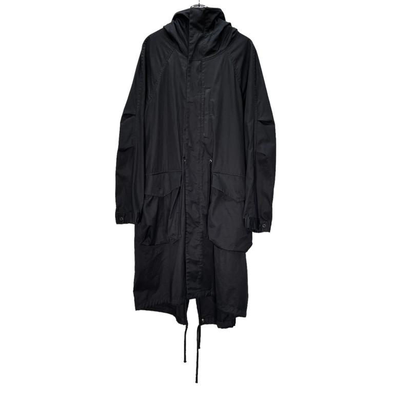 bajra 【men543Y】 コットンギャバジンハイネックモッズコート