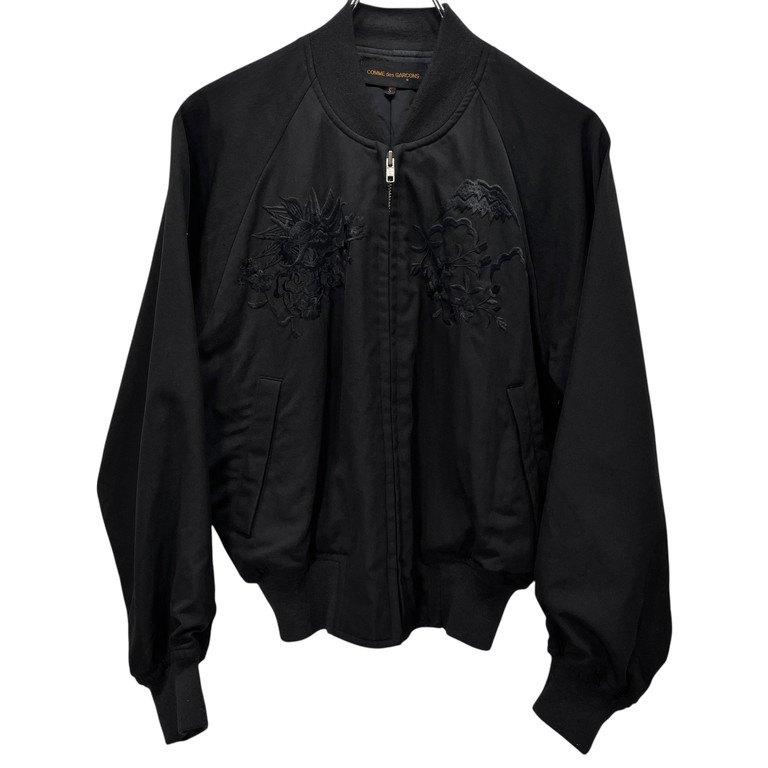 COMME des GARCONS 【lay4940I】 92SS ウールギャバジン富士龍刺繍