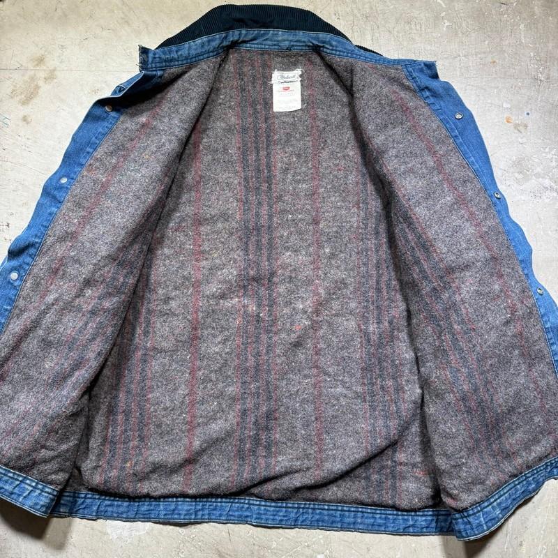 Madewell 【men2888H】 ~70's メイドウェル ブランケットライナーデニムカバーオール ワークジャケット 42~44相当 AG｜next51-mikunigaoka｜06