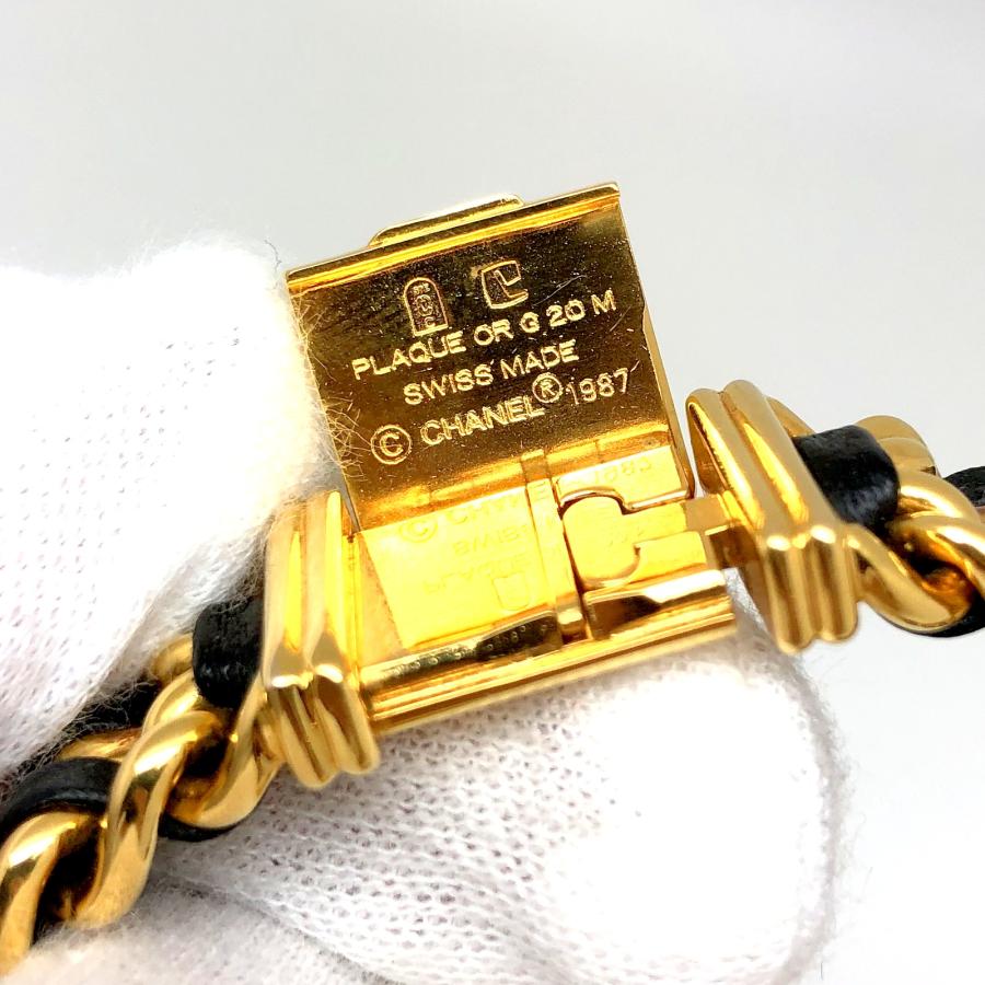 CHANEL シャネル 【5014D】 プルミエールM ゴールド ブラック