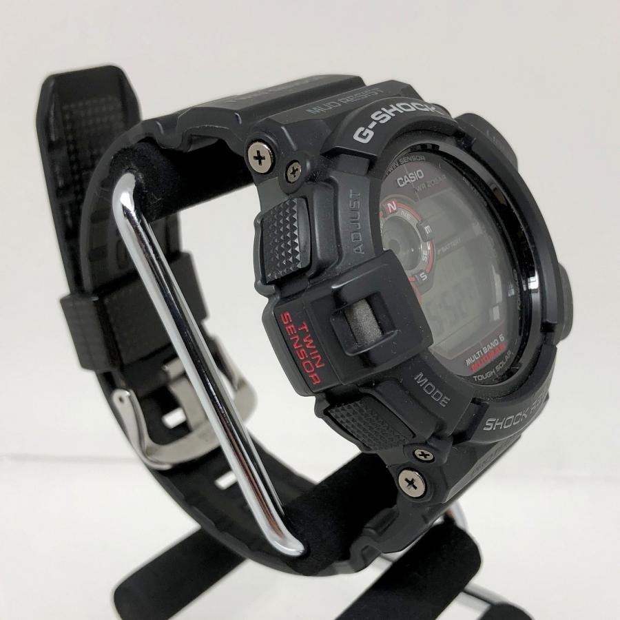 G-SHOCK ジーショック 【men3369D】 CASIO カシオ 腕時計 GW-9300-1JF MUDMAN マッドマン 電波ソーラー デジタル ブラック メンズ GB｜next51-mikunigaoka｜03