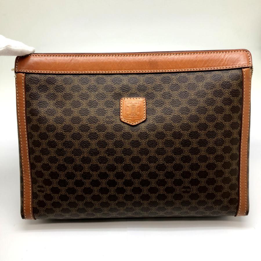 CELINE セリーヌ 【4324D】 セカンドバッグ マカダム ブラウン PVC レザー メンズ 男性 紳士 手持ち鞄 クラッチバッグ ポーチ  :rc-ITLXYSQ5MRWM-abuY:NEXT51三国ヶ丘店 - 通販 - Yahoo!ショッピング