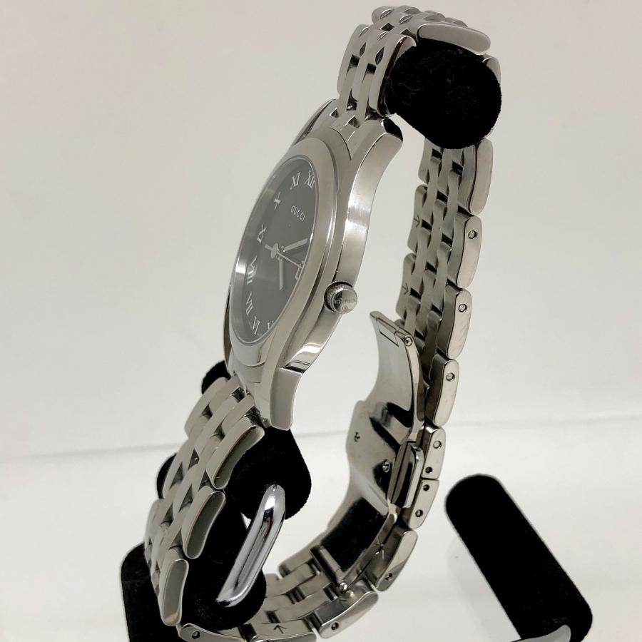 ま*め様 GUCCI GQ5500 シルバー クォーツ時計 GUCCI/グッチ GQ5500 レディースウォッチ